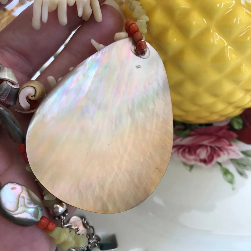 Lilly Pulitzer‎ sterling Shell and coral necklace